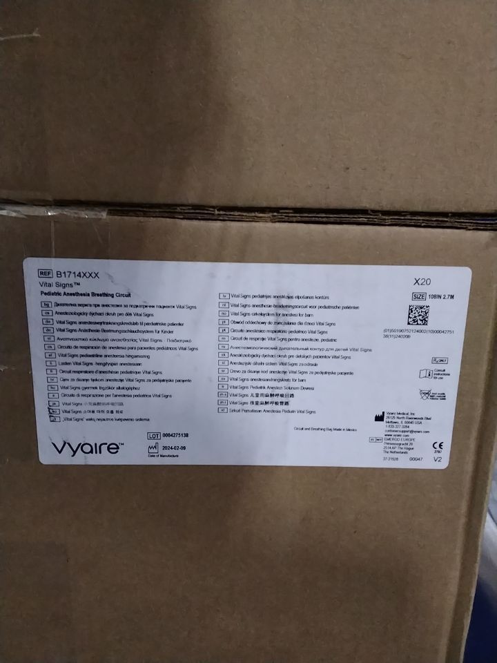 VYAIRE B1714XXX Pediatric Anesthesia Breathing Circuit