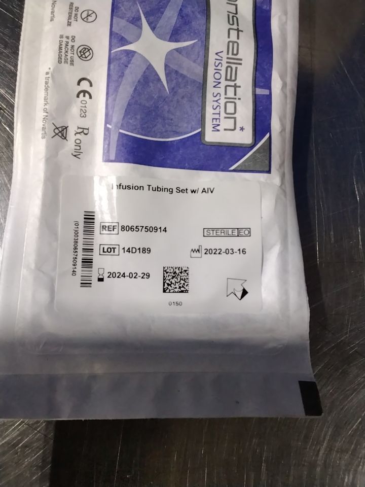 ALCON 8065750914 Infusion Tubing Set w/ AIV Vision System Accessory