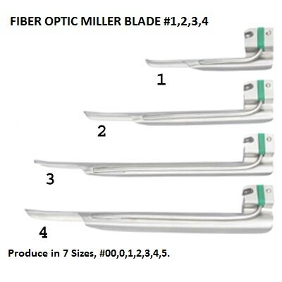 MDP 03-225-02 Disposable Blade Miller 2 - Lot of 3 Laryngoscope