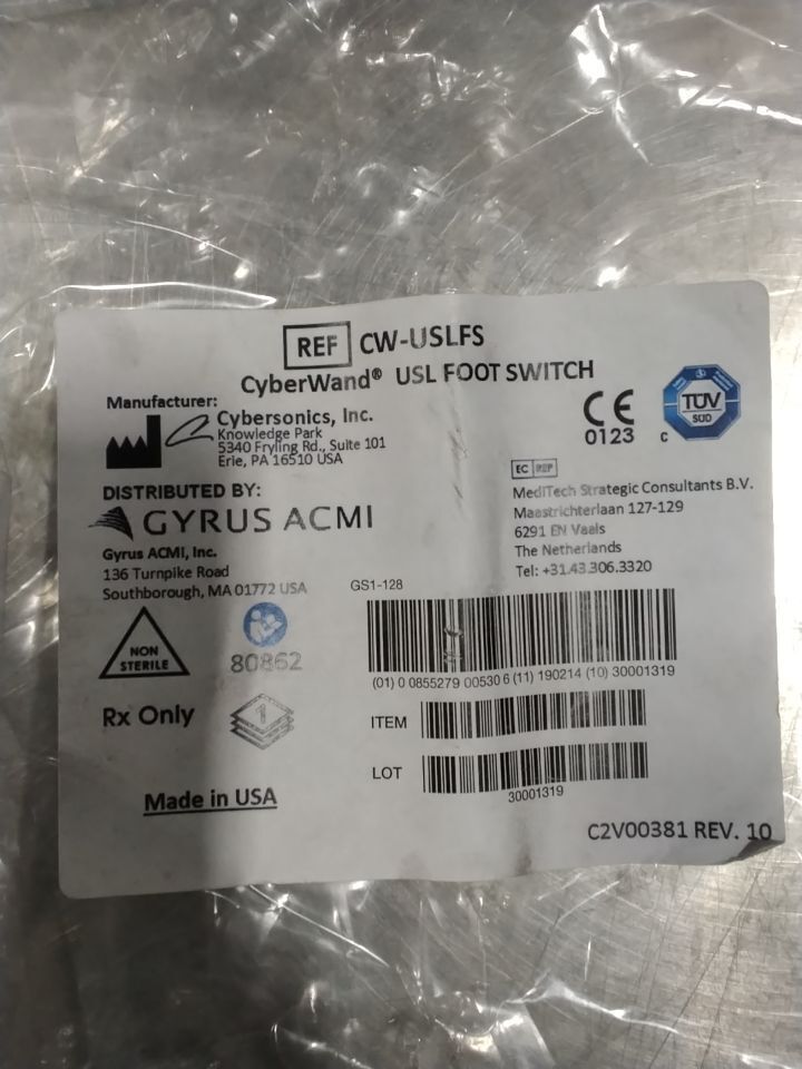 CYBERSONICS, INC. CyberWand USL CW-USLFS Footswitch