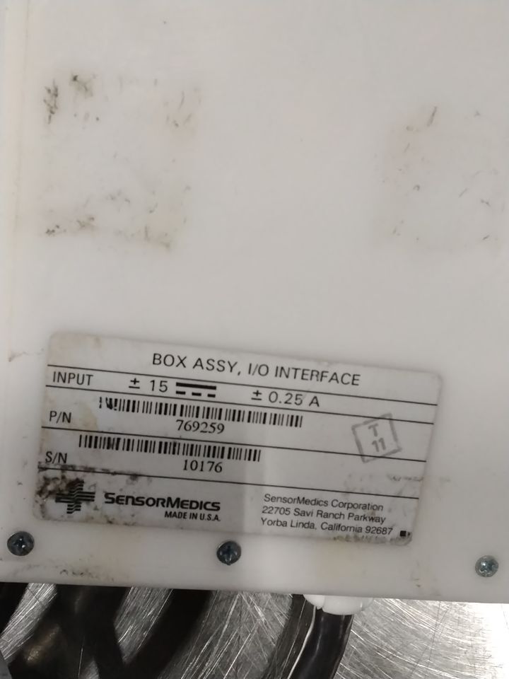 SENSORMEDICS 769259 BOX ASSY, I/O INTERFACE