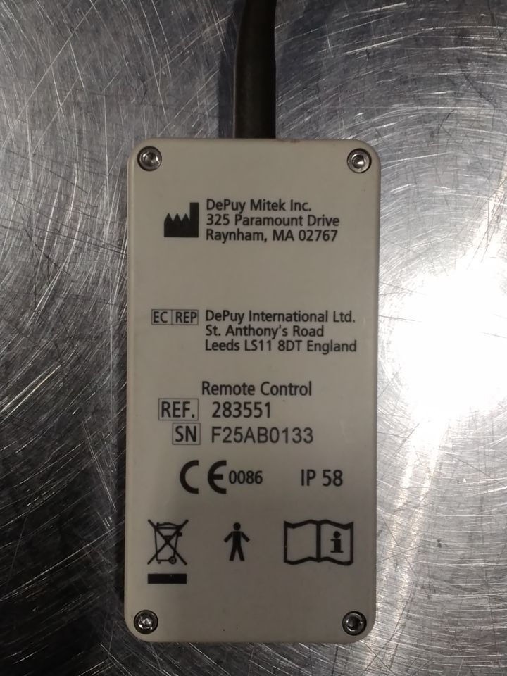 DEPUY MITEK INC. 371938-02 Remote Control