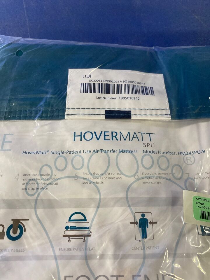 HOVERMATT HM34SPU-B Single -Patient use air transfer mattress