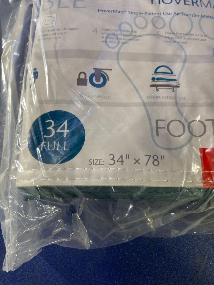 HOVERMATT HM34SPU-B Single -Patient use air transfer mattress