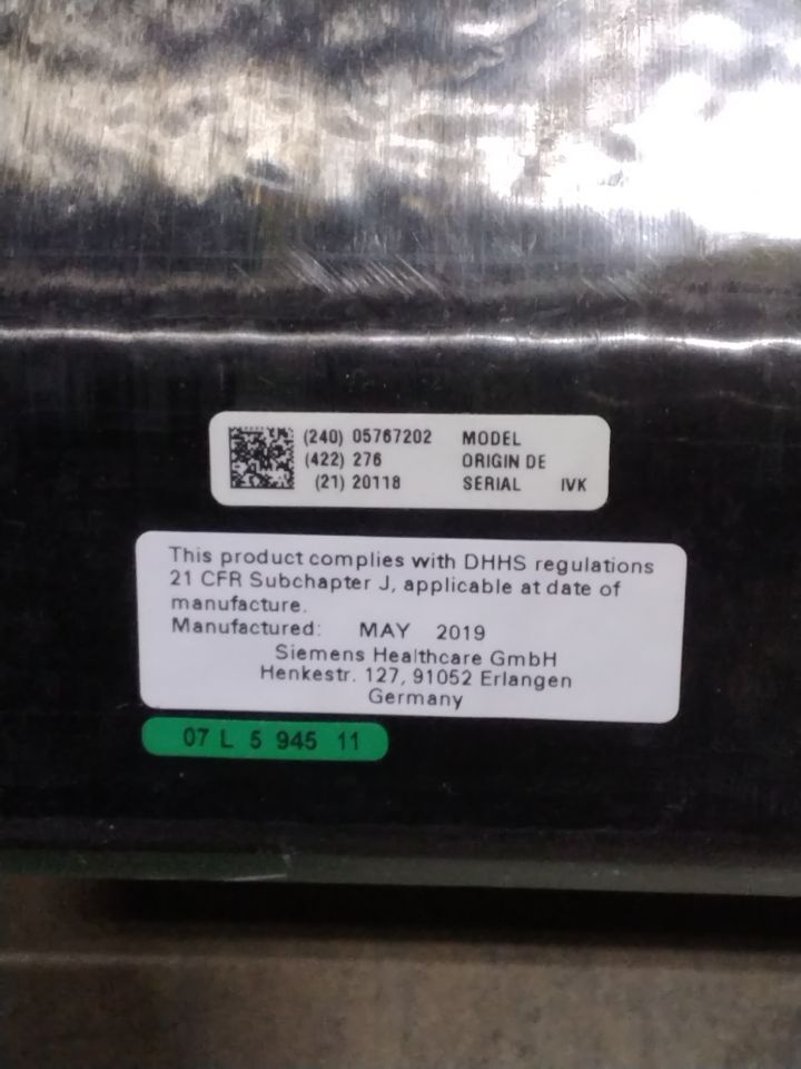 SIEMENS 05767202 X ray table top