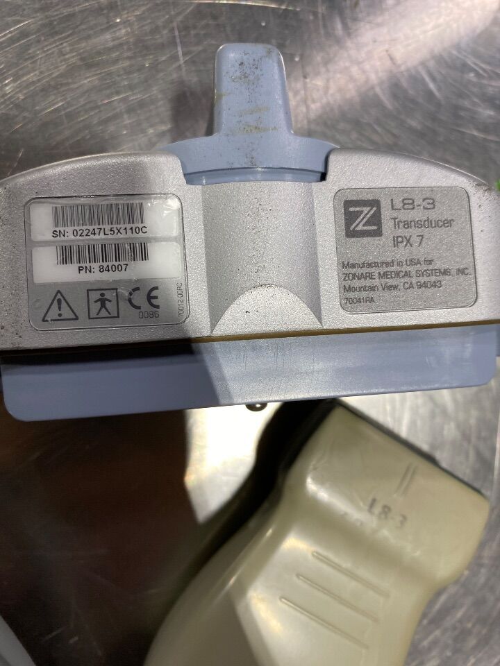 ZONARE L8-3 Ultrasound Transducer