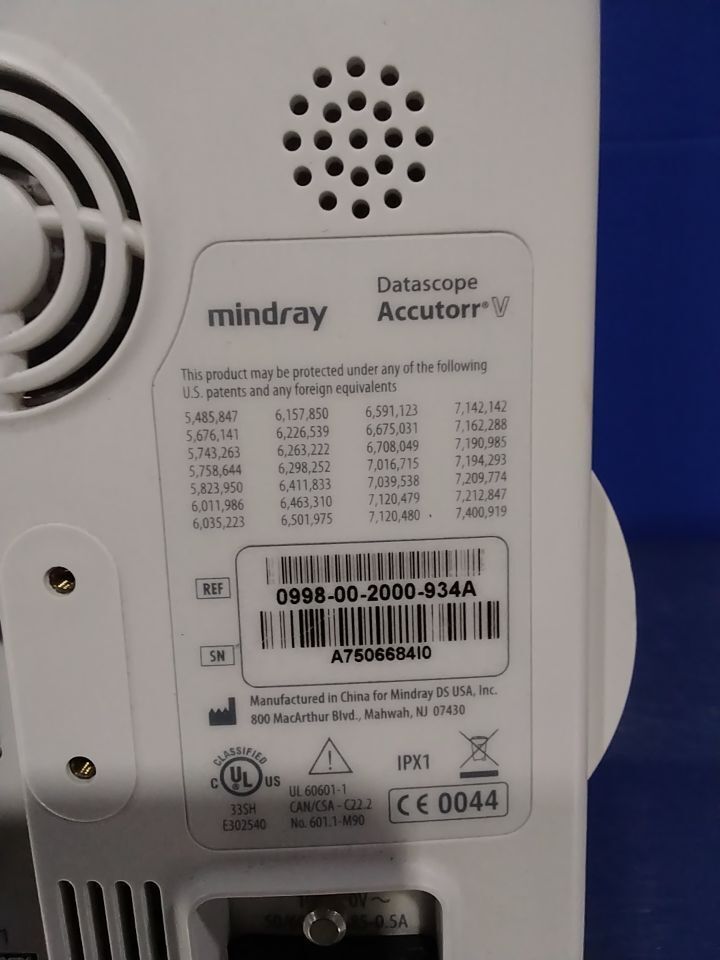 MINDRAY Accutorr V Monitor