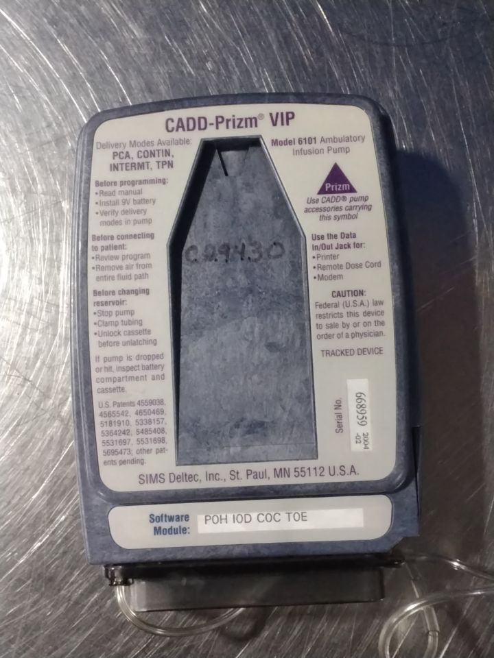 SIMS DELTEC CADD-Prizm VIP 6101 Pump IV Infusion