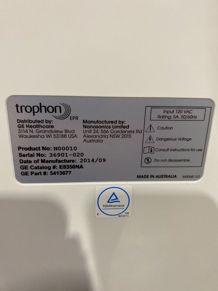 NANOSONICS LIMITED trophon EPR Washer / Disinfector