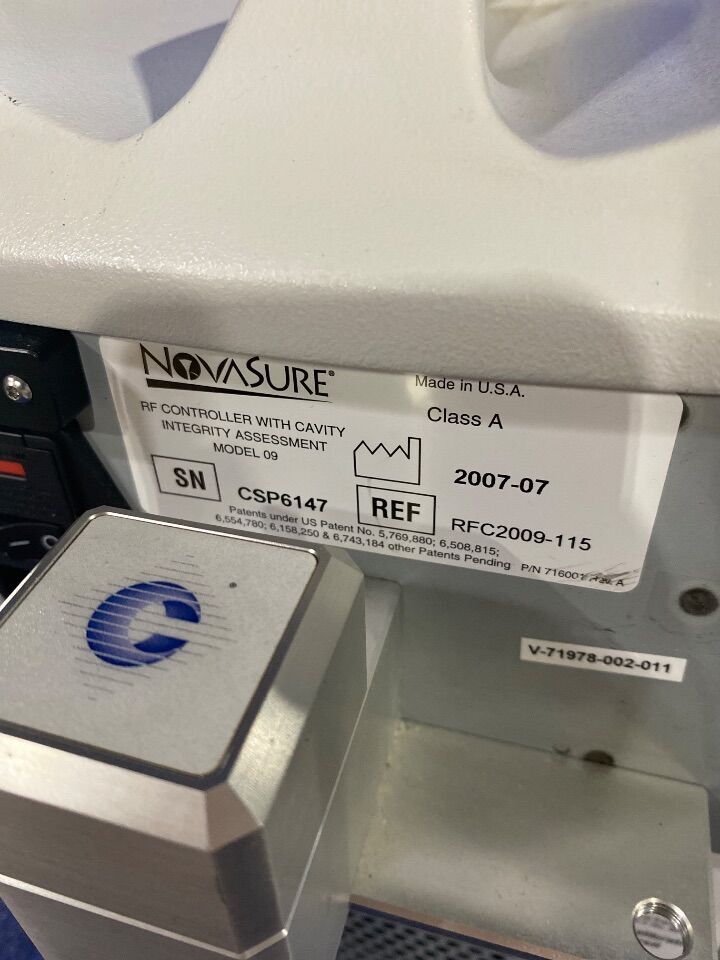 HOLOGIC NovaSure RF Controller with Cavity Integrity Assessment Electrosurgical Unit