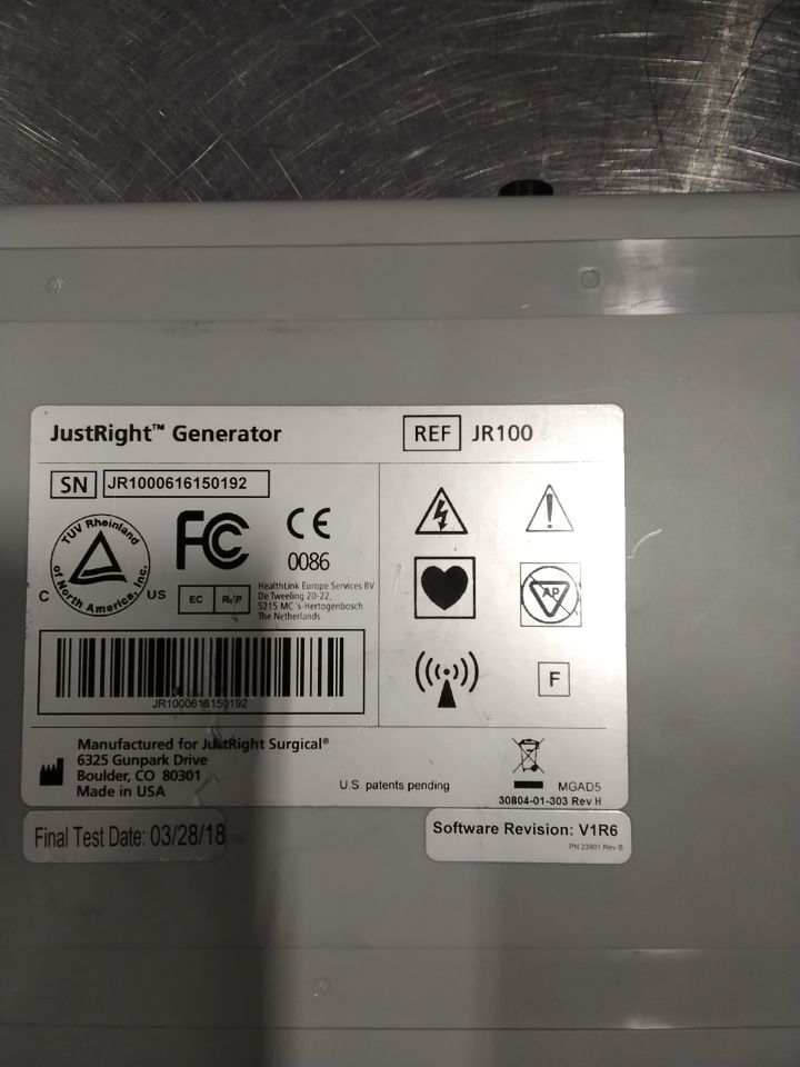 JUSTRIGHT SURGICAL JR100 Electrosurgical Unit
