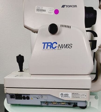 TOPCON TRC-NW6S NON-MYDRIATIC RETINAL CAMERA