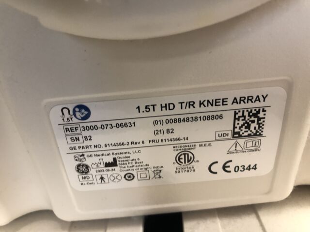 GE Optima 1.5T 29x MRI Scanner