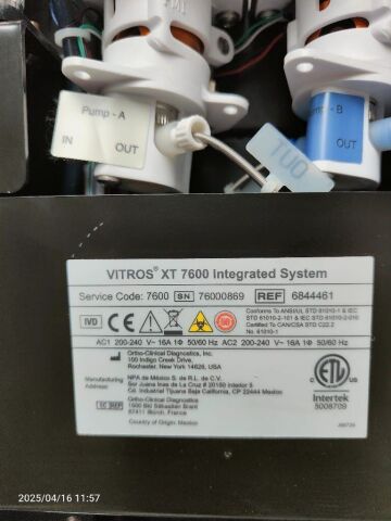 ORTHO-CLINICAL DIAGNOSTICS VITROS XT 7600 Chemistry Analyzer