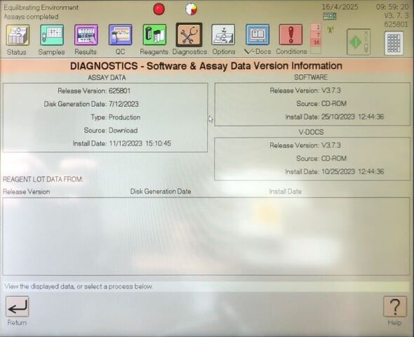 ORTHO-CLINICAL DIAGNOSTICS VITROS XT 7600 Chemistry Analyzer