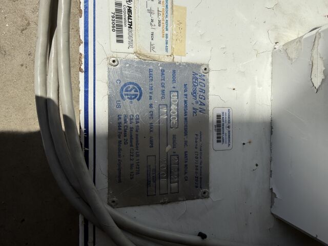 MORGAN 23035UD4000EX Lot of 2 C-Arm Table