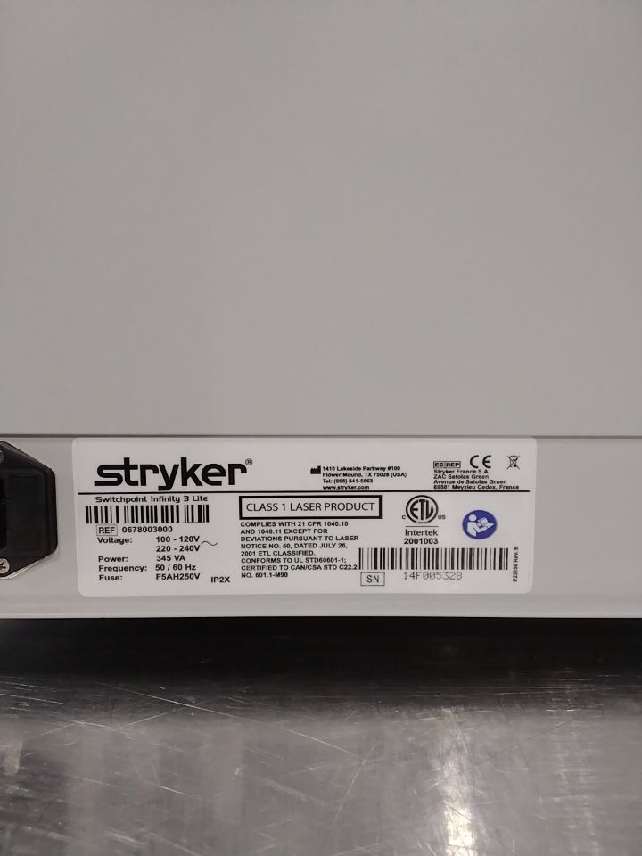 STRYKER Infinity 3+ Infinity 3- Lite Router & Control System