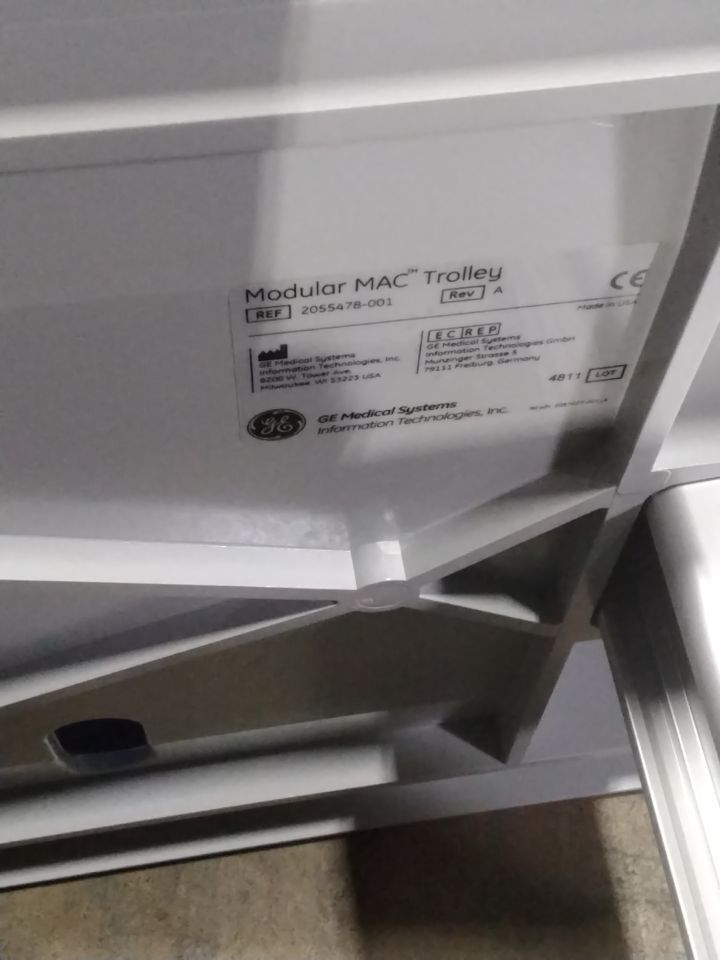 GE Modular MAC Trolley - Lot of 2
