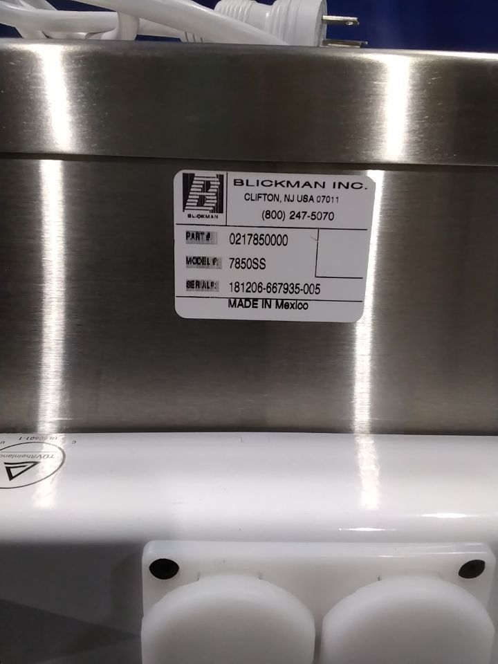 BLICKMAN 7850SS Utility Table