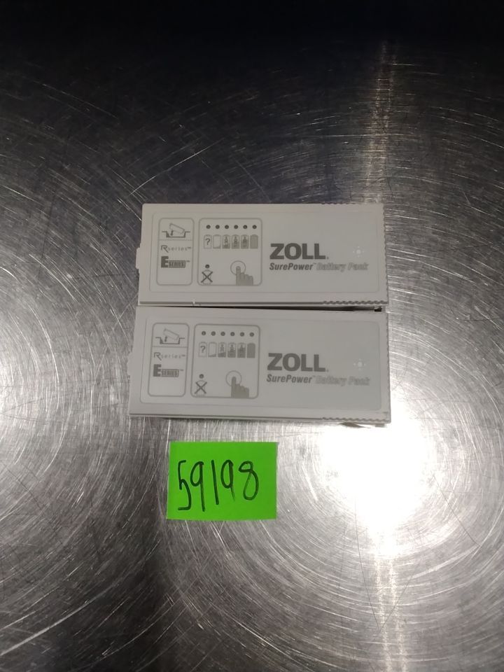 ZOLL 8019-0535-01 Lithium Ion Rechargeable Battery - Lot of 2