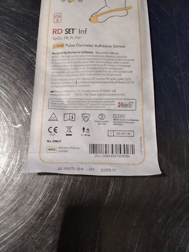 MASIMO RD SET Inf Pulse Oximeter Adhesive Sensor
