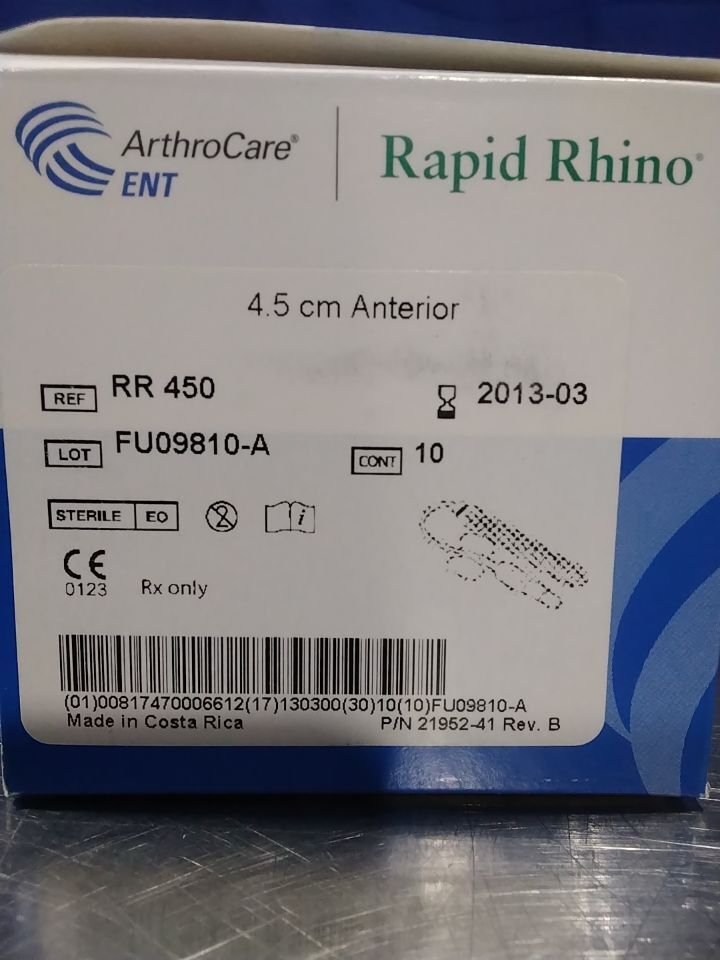 ARTHROCARE Rapid Rhino Nasal Pacs
