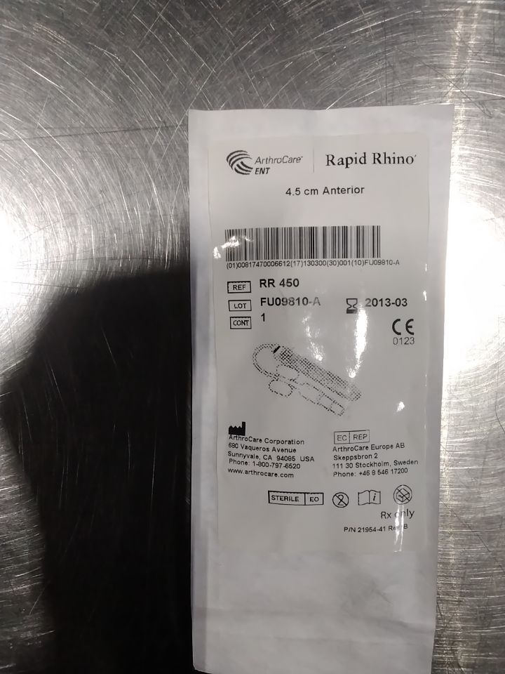 ARTHROCARE Rapid Rhino Nasal Pacs