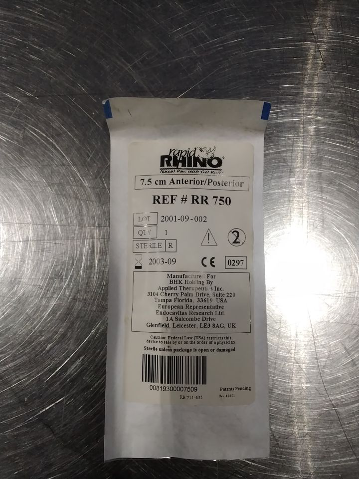 ARTHROCARE Rapid Rhino Nasal Pacs