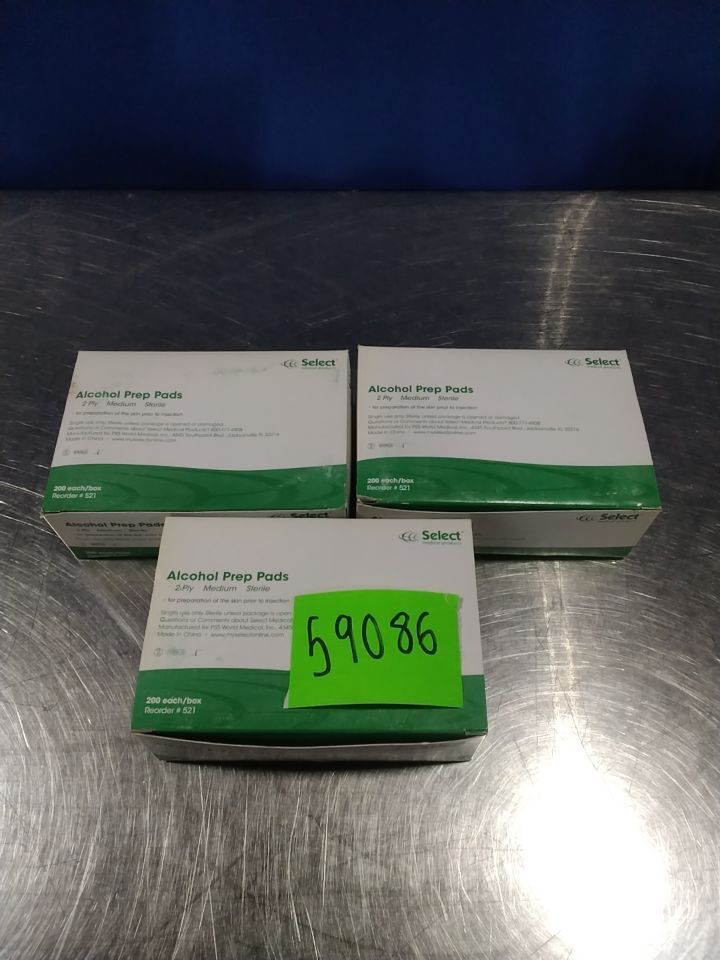 SELECT MEDICAL PRODUCTS Various Alcohol Prep Pads