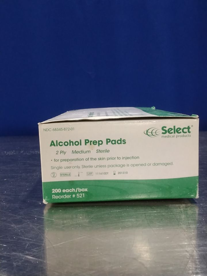 SELECT MEDICAL PRODUCTS Various Alcohol Prep Pads