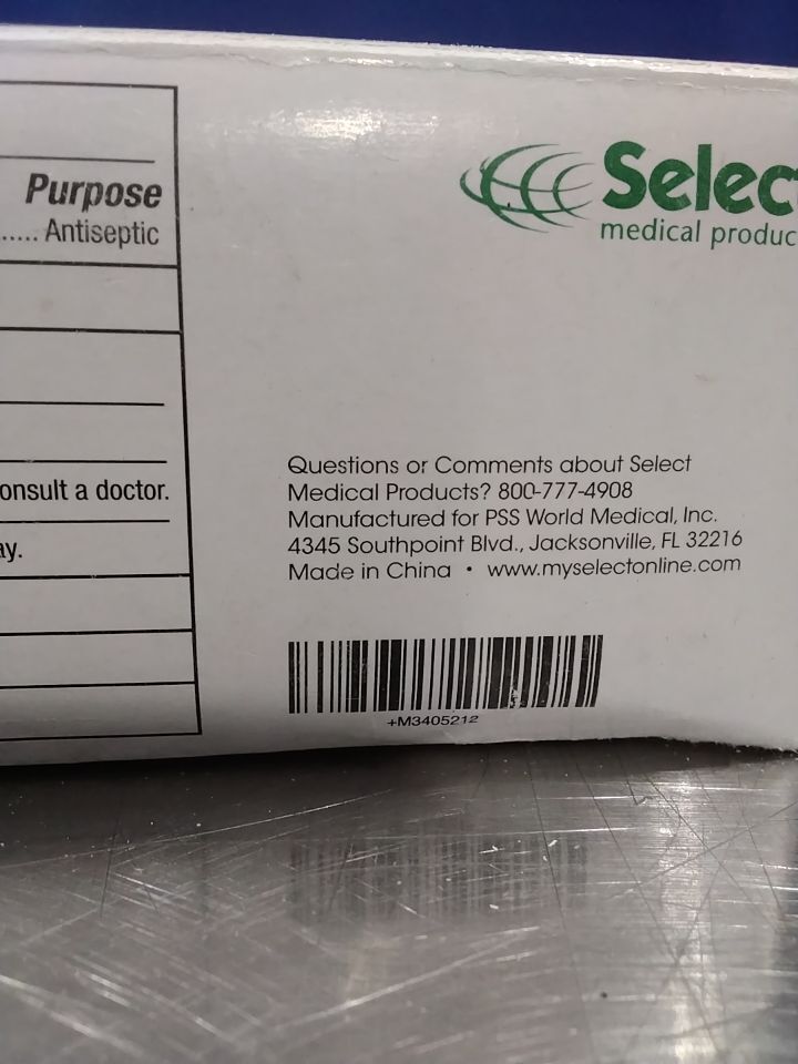 SELECT MEDICAL PRODUCTS Various Alcohol Prep Pads