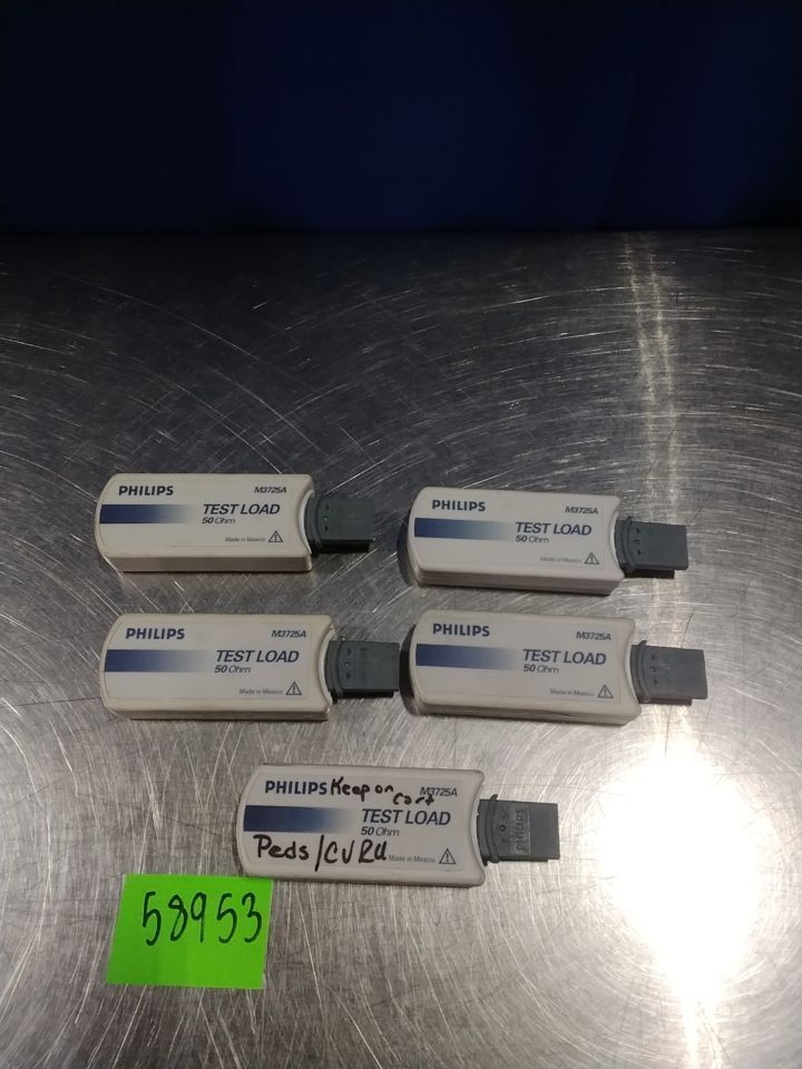 PHILIPS 50 Ohms Plug Style Test Load for - Lot of 5 Defibrillator