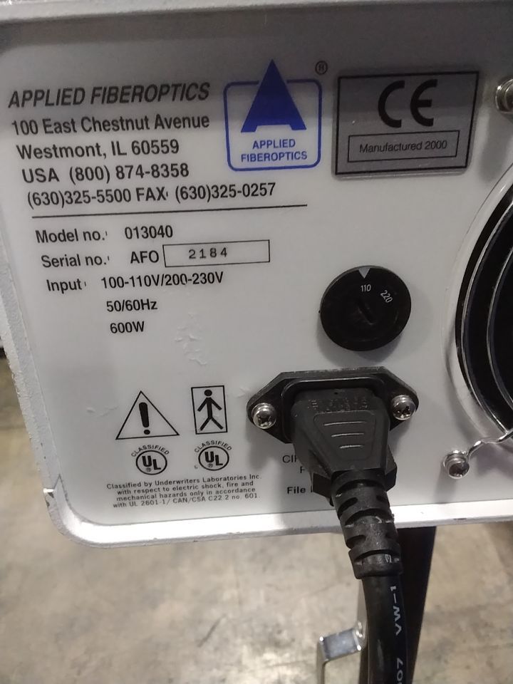 APPLIED FIBEROPTICS Brite Lite III Light Source