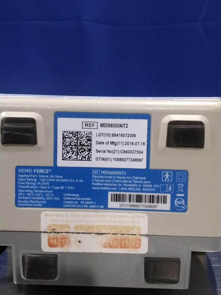 MEDLINE Hemo-Force MDS600INT2 DVT Pump