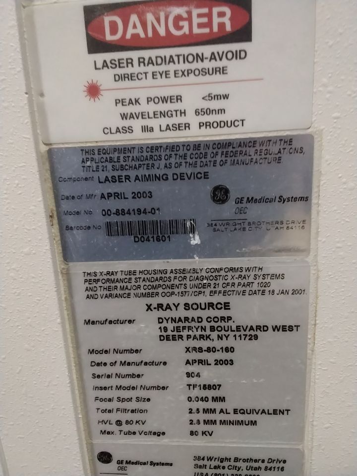 GE OEC MINIVIEW 6800 C-Arm