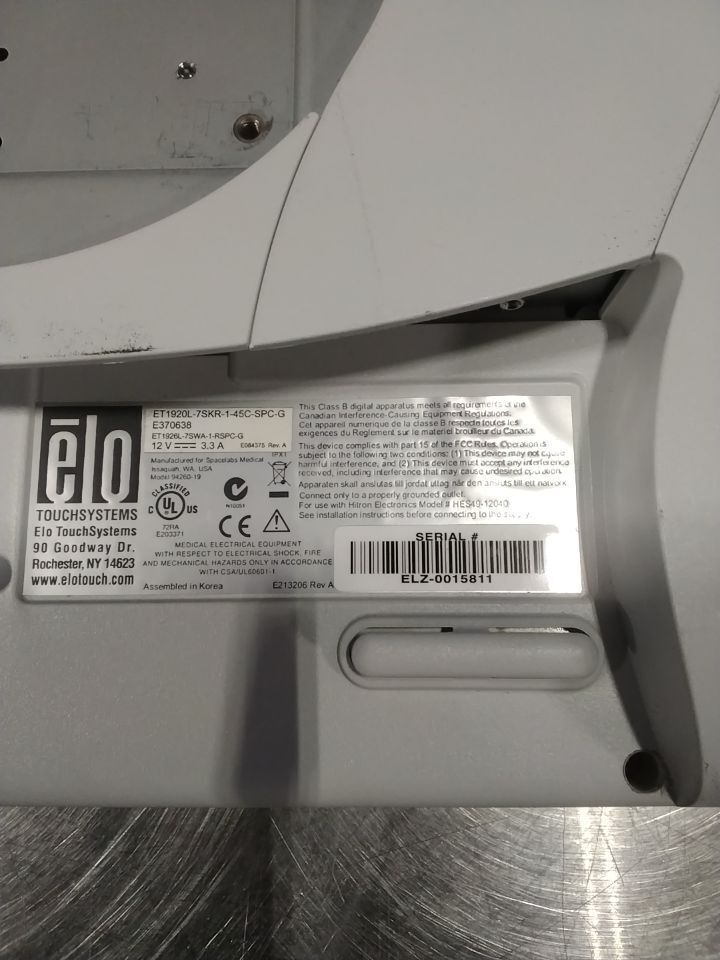ELO TOUCHSYSTEMS ET1920L-7SKR-1-45C-SPC-G - Lot of 2 Display Monitor
