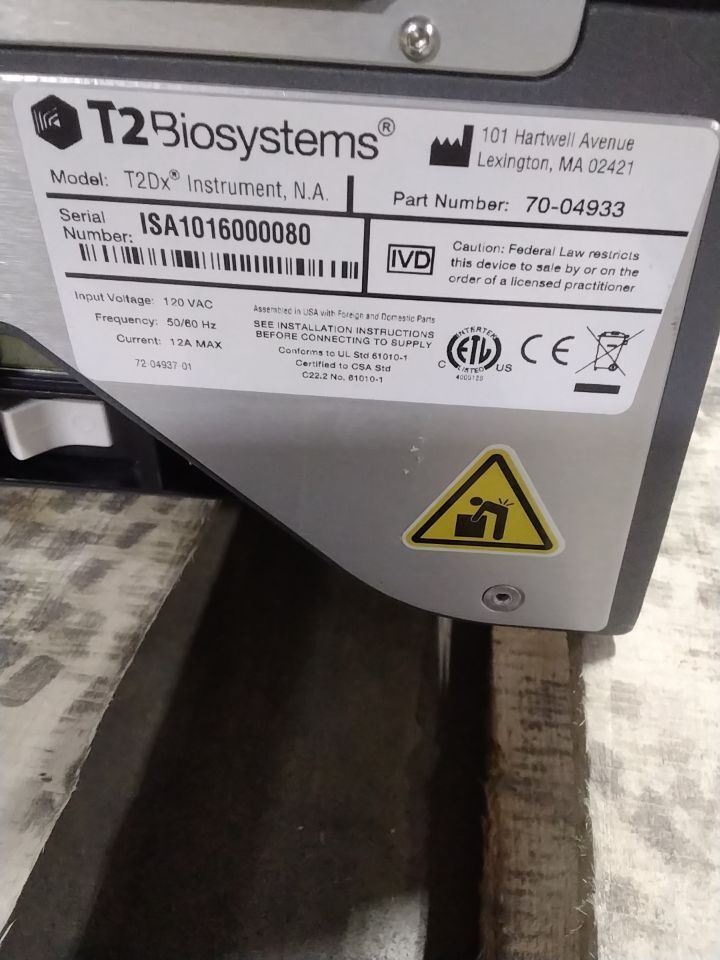 T2 BIOSYSTEMS T2Dx Lab Analyzer