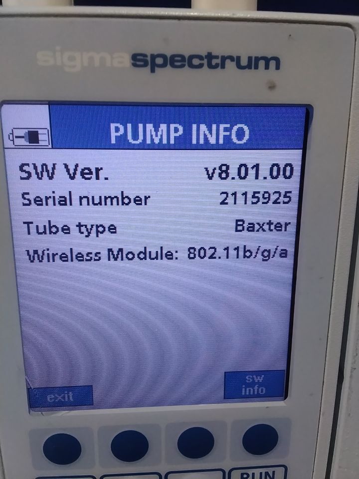 BAXTER Sigma Spectrum Pump IV Infusion