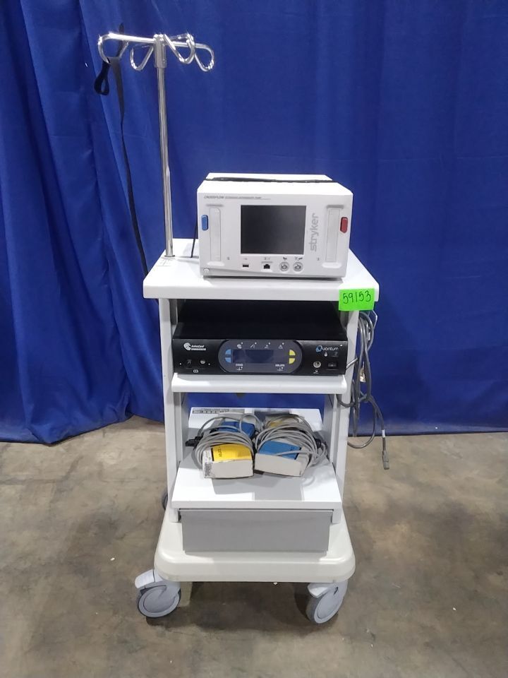VARIOUS Arthroscope Equipment On Cart Arthroscopic Video System