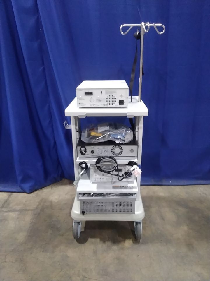 VARIOUS Arthroscope Equipment On Cart Arthroscopic Video System