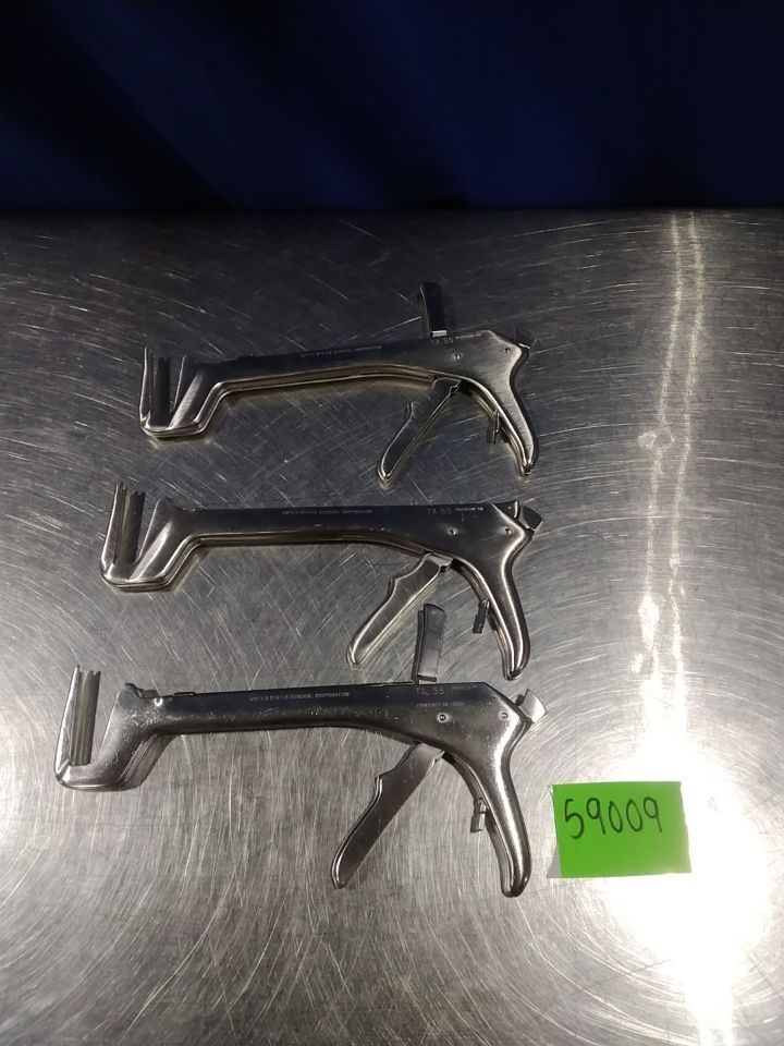 UNITED STATES SURGICAL CORPORATION TA55 Surgical Linear Staplers - Lot of 3