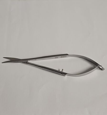 AMBLER SURGICAL Westcott tenotomy scissors
4 1/2'', curved right 19.0mm blades, blunt tips, flat handle, economy pattern.
