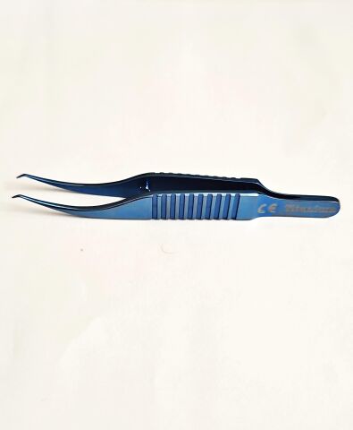 AMBLER SURGICAL Pierse colibri forceps
2 3/4'',delicate grasping 2.5mm angled tips with 6.0mm tying platforms, flat handle, titanium
