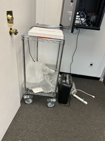 U-LINE 1 STAINLESS STEEL SHELF CART UNIT WITH WHEELS Liquid Handling