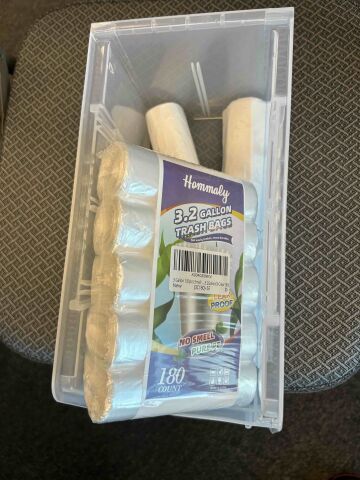 HOMMALY ROLLS BIOHAZARD RED BAGS and trash liners qty 243 - lot of 3 Liquid Handling
