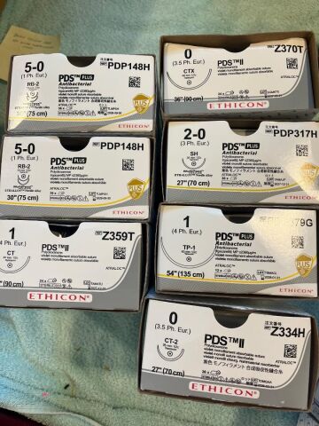 ETHICON Various 56 FULL Boxes In Date Sutures