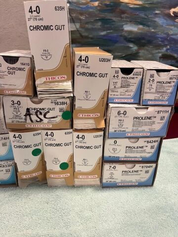 ETHICON Various 56 FULL Boxes In Date Sutures