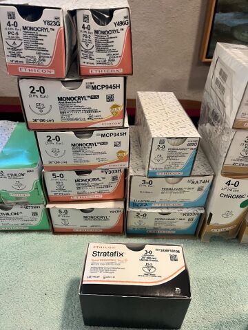ETHICON Various 56 FULL Boxes In Date Sutures