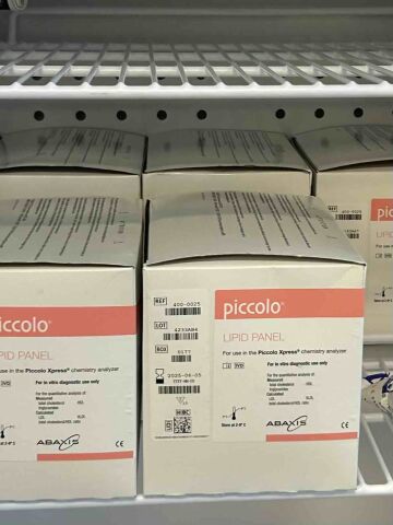 PICCOLO metobolic panel, lipid panels, lipid control, HIV tests LOT OF 51 Boxes all refrigerated. Liquid Handling
