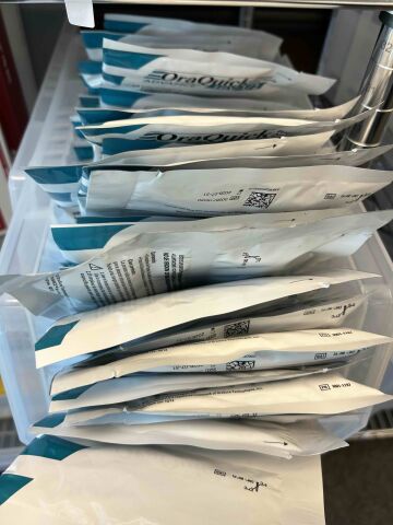 ORA QUICK RAPID ANTIBODY HIV-1/2 ADVANCE TESTS Lot of 67 units Liquid Handling